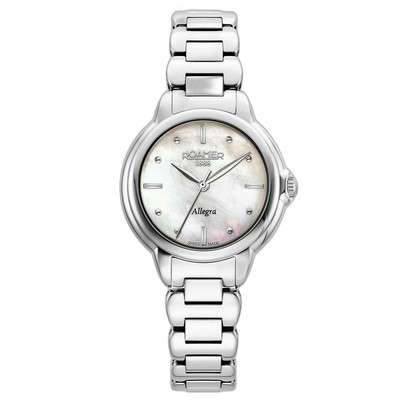 Pre-owned Roamer 977847 41 20 20 Women's Allegra Classic Wristwatch In Silver/white