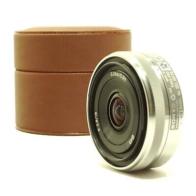 [Excellent!!]SONY SEL16F28 16mm f/2.8 AF Prime Lens for E Mount w/Leather Case