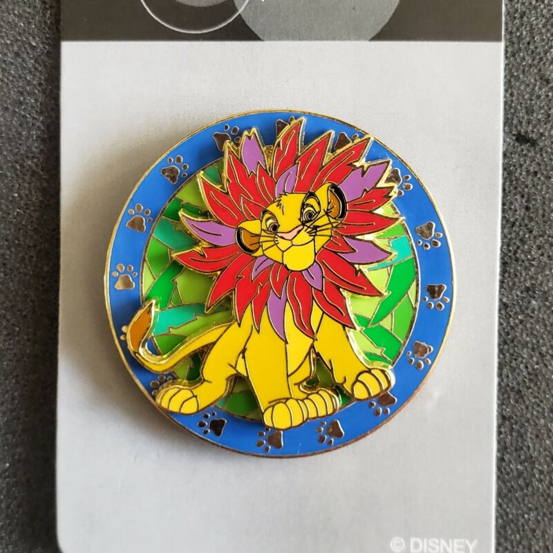 Japan Disney Store JDS - Lion King - Simba Cub Paw Print Spinner Pin 25817