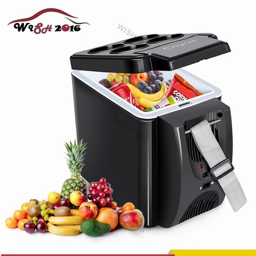 6 Liter Portable Electric Cooler Warmer Small Fridge w/ 12V