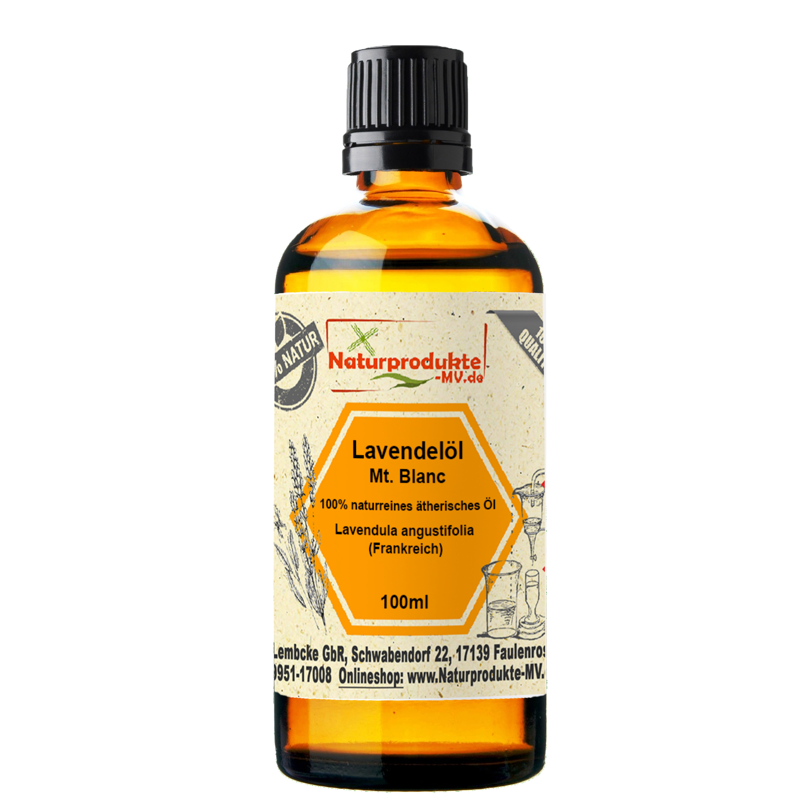 Lavendelöl (100 ml) naturreines ätherisches Lavendel Öl