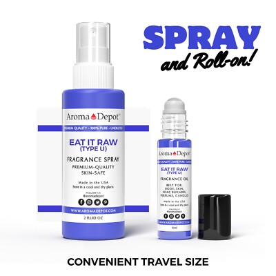 10ml. Roll On bottle and Fragrance Body Spray Mist Long-Lasting Scented Perfume