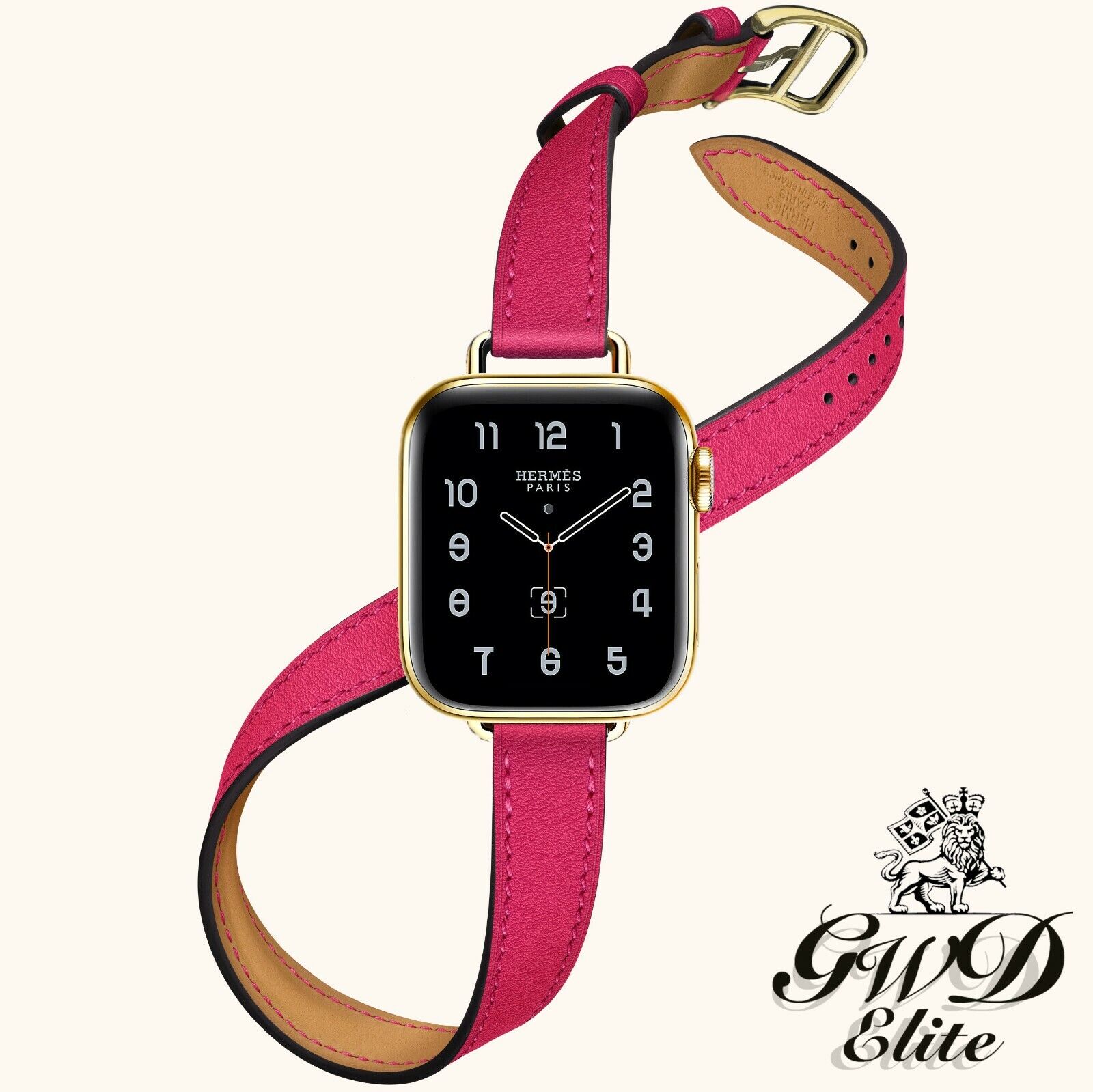22k Gold Apple Watch Hermes Series 7 41mm Rose Mexico Pink 22k Gold Apple Watch Hermes Series 7 41mm Rose Mexico Pink