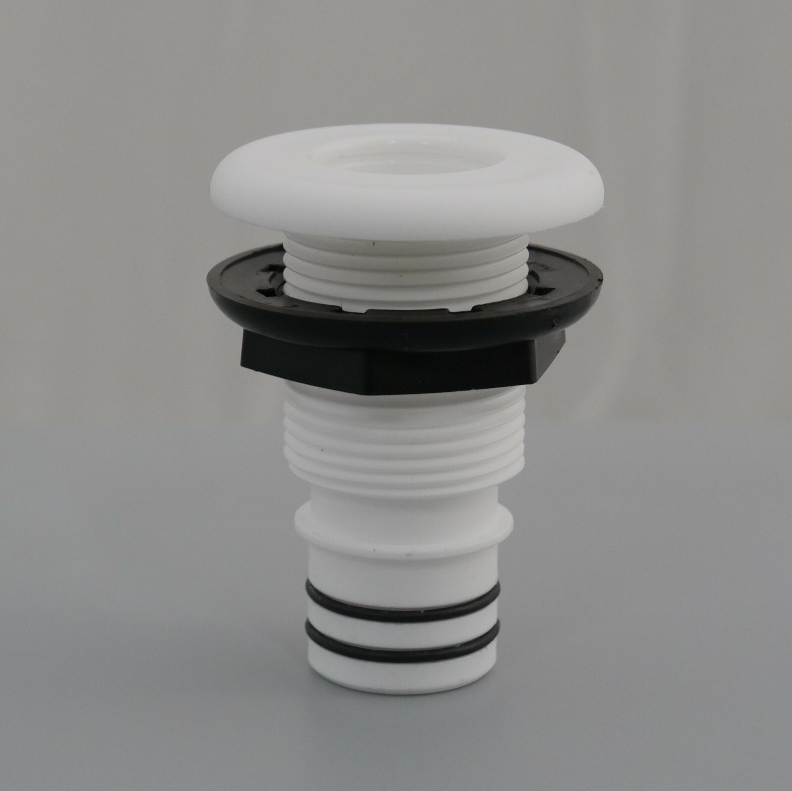 Flow-Rite MA-041-QLW 1-1/8" Qwik-Lok Flanged Thru-Hull, Straight