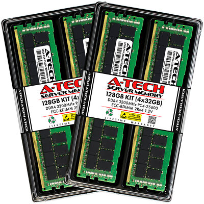 128GB 4x 32GB PC4-3200 RDIMM Supermicro 2014CS-TR 2024US-TNR Memory RAM