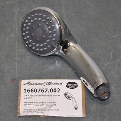 American Standard Handheld Shower Head 1660767.002, Multi Function, Chrome
