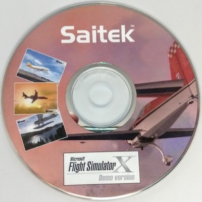 Saitek Microsoft Flight Simulator X FSX Sim Demo Version Disc Disk CD-ROM PC WIN