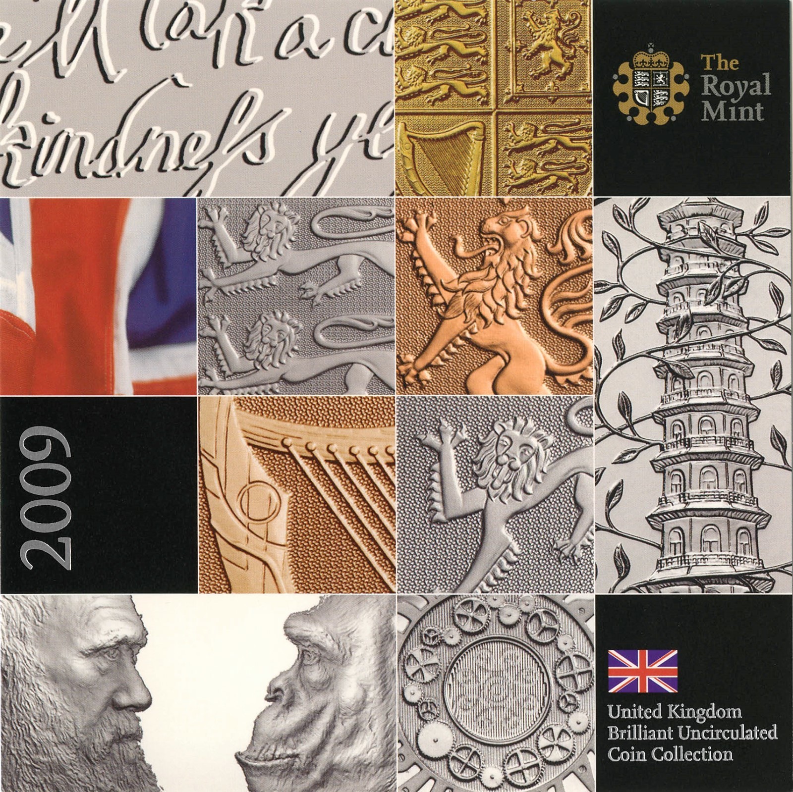 2009 Royal Mint Brilliant Uncirculated Coin Set w/ Kew Gardens 50 pence KEY DATE