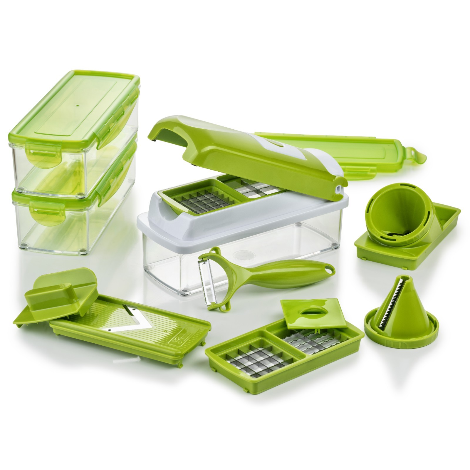 Genius Nicer Dicer smart 16tlg Set Gemüseschneider Allesschneider Zerkleinerer