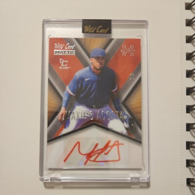 2024 Wild Card Matte Maximo Acosta MXPA-MA X-Plode Orange Chase 2/5