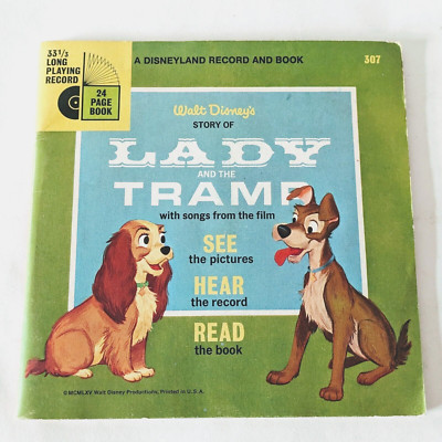1965 Book and Record Lady and the Tramp Peggy Lee Sonny Burke