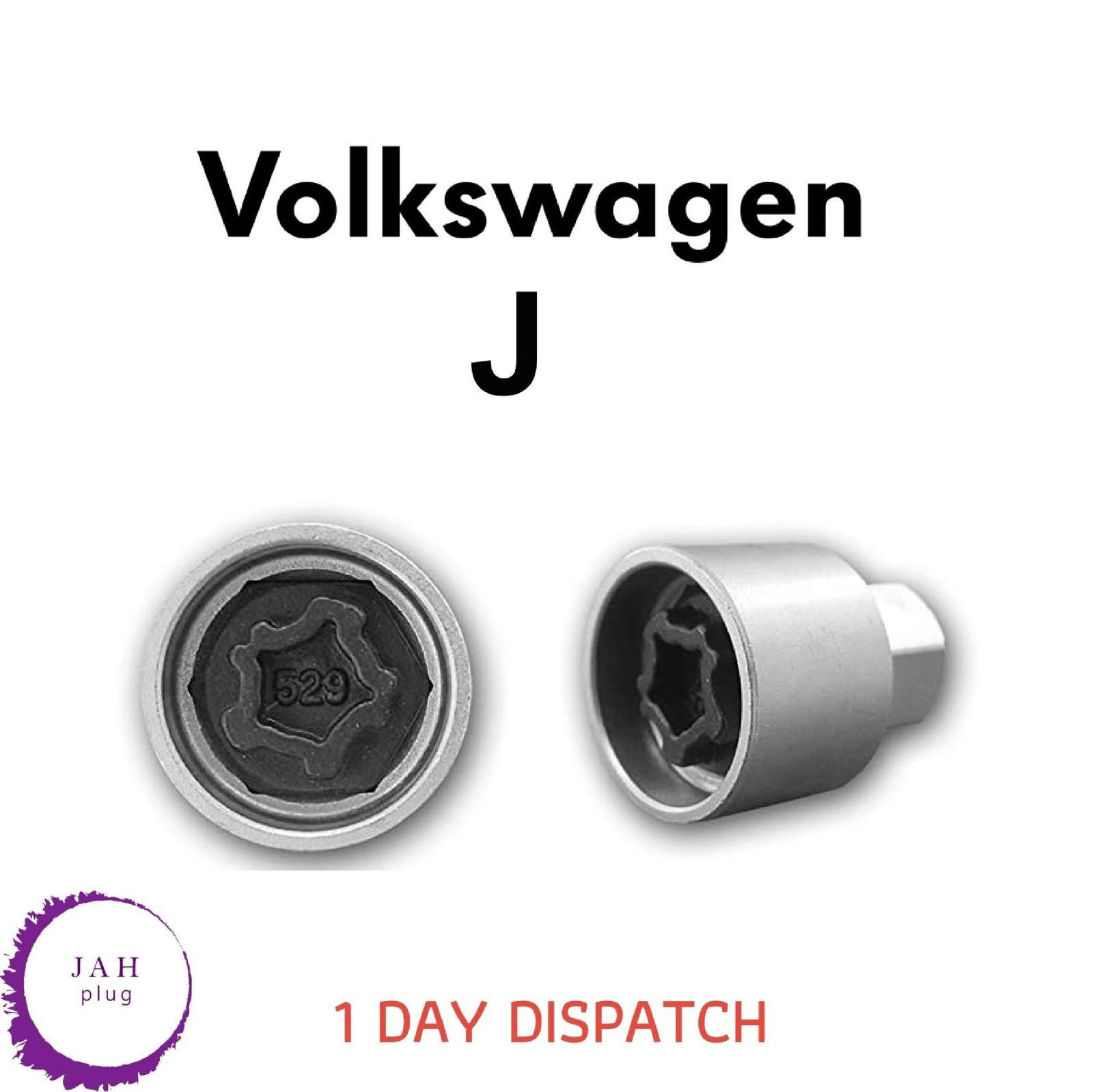 Hauptsicherungsrad-Sicherheitsbolzenschlüssel, Diebstahlschutz für Volkswagen Nr. 529, J