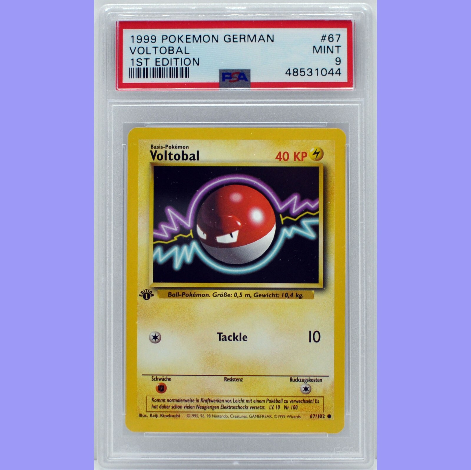 Pokemon 1st Edition Base Set German Voltorb (Voltobal) 67
