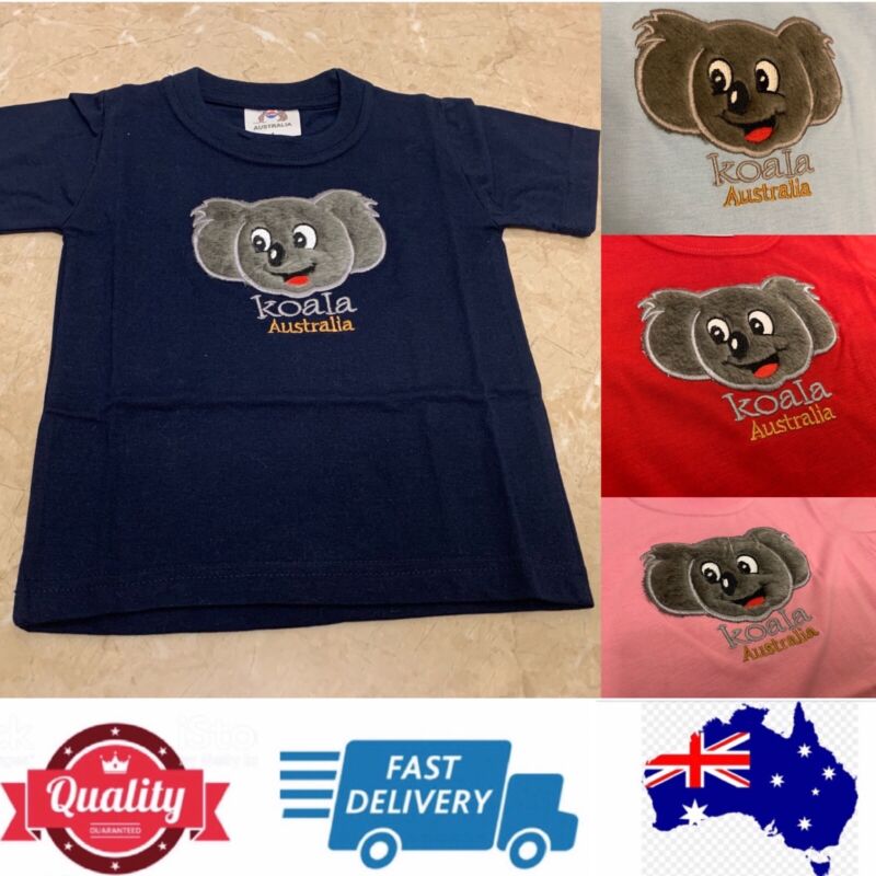 Australia Souvenir Top Babies or Kids T shirt,Cute Koala,100% cotton,AU