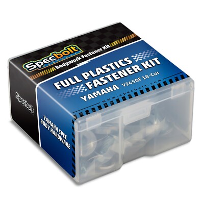 FULL Plastics Body Bolt Kit: YAMAHA YZ450F 2018-Current All Fasteners Hardware