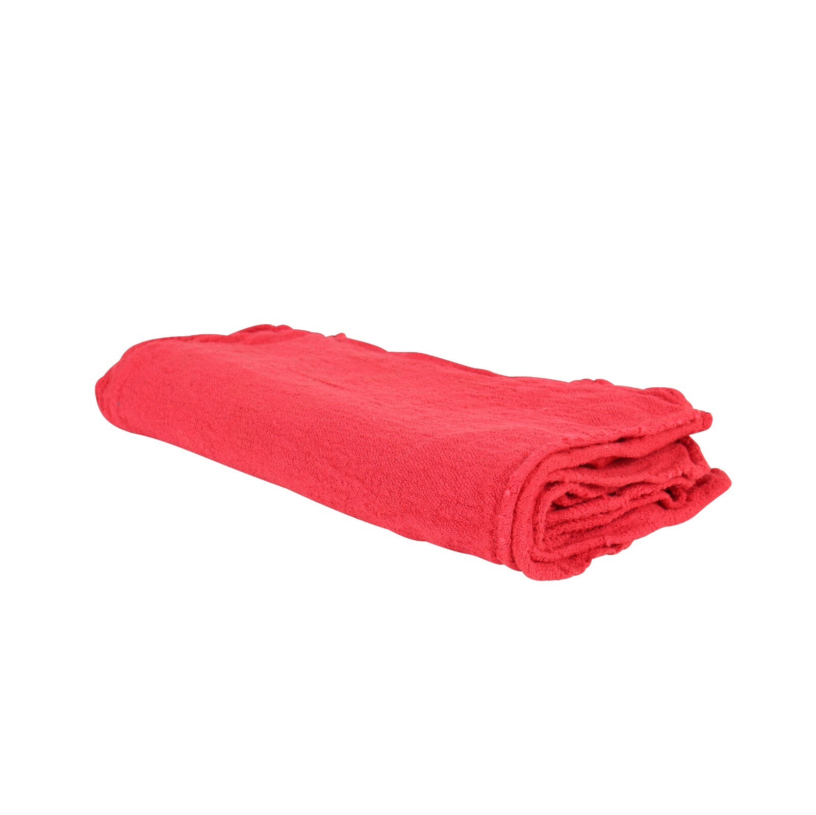 50 Pack of Red Shop Towels 12 x 14 Cleaning Cotton Rags Absorbent Wipers