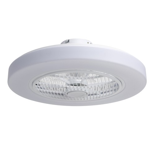 TCFUNDY LED Ceiling Fan with Light + Bluetooth Speaker Player APP&Remote Control