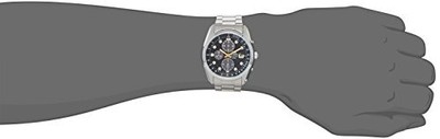 Pre-owned Orient 2017 Model Solar Chrono Neo 70's Horizon Wv0091ty Men's Watch Sliver
