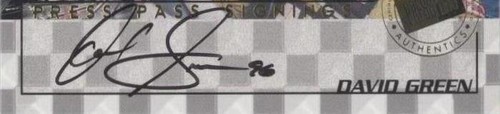 1998 Press Pass - David Green #24