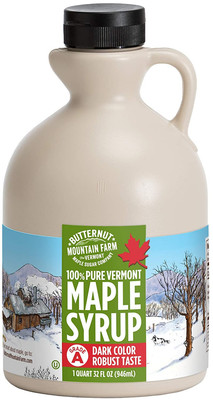 Pure Vermont Maple Syrup, Grade A, Dark Color, Robust Taste, All Natural, Easy P
