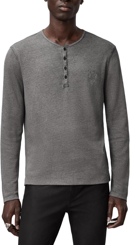 John Varvatos Mens Klaus Henley