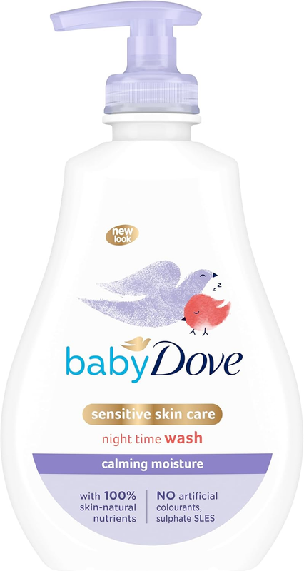 Calming Night Baby Wash 400 Ml for a Calming Bath Wash with Camomile Scent for B