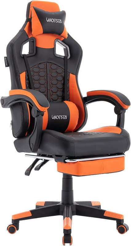 With Massage,ergonomic Pc Gaming Chair With Massage Headrest And Lu