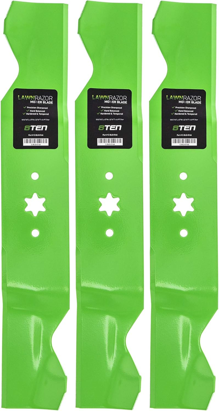 Lawn Mower Blade Set 54 Inch for MTD Cub Cadet 942-0677B 742-0677A RZT54 Notched