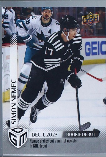 2023-24 Upper Deck Game Dated Moments - Simon Nemec #28