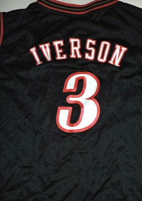 allen iverson youth black jersey
