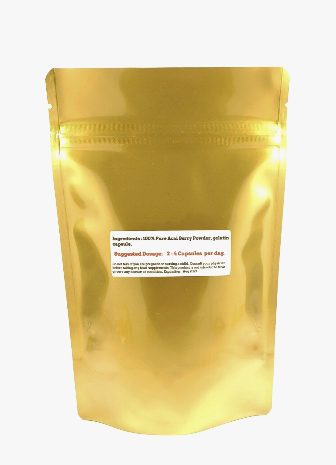 Acai Berry Powder 90 Capsules 800 mg Natural Detox Cleanse Antioxidants Vitamins