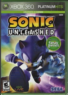 Sonic Unleashed (Platinum Hits) Xbox 360 (Brand New Factory Sealed US Version) X