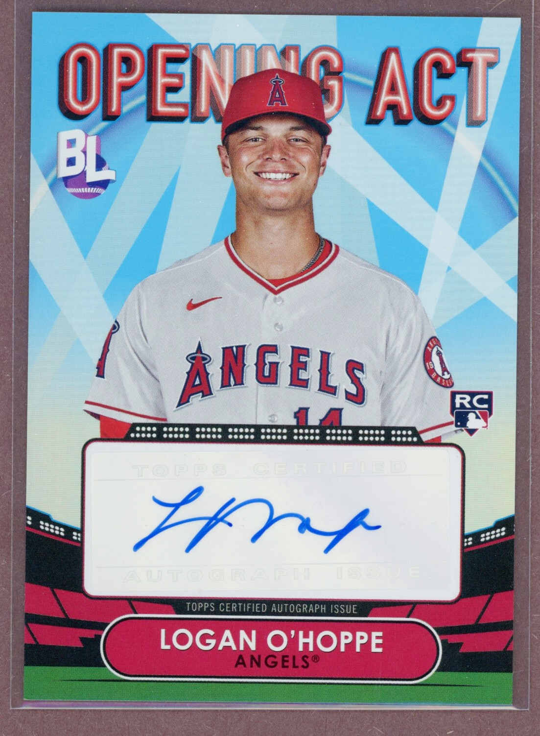 topps LOGAN O’HOPPE ローガン　オホッピー　サイン 2023 Topps Big League Baseball Opening Act Auto Logan O