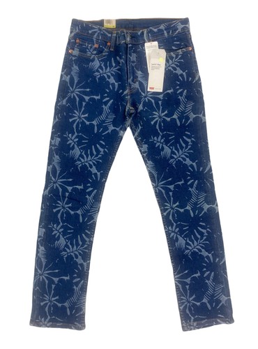 НОВИНКА Levis Strauss 511 Slim Flex Stretch Palm Print Темно-синие мужские джинсы из денима