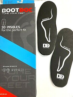 $100 BootDoc 3D Race S9 Insoles Ski NWT S,M,L,XL Stability Plate for Ski Boot