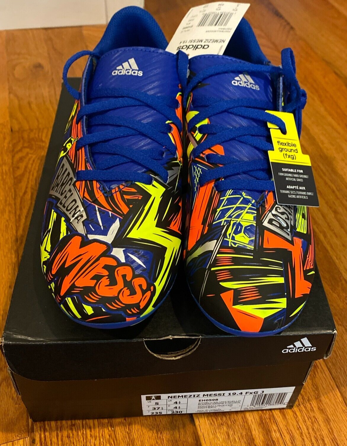 NIB Adidas Nemeziz Messi 19.4 Graffiti FxG Soccer Cleats (EH0598