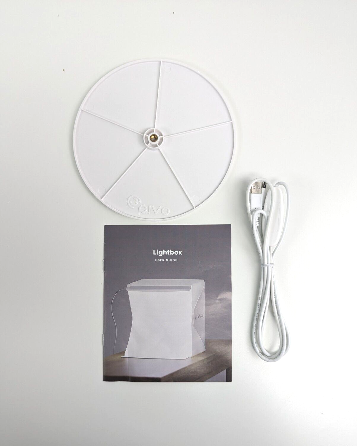 Pivo Lightbox 10" Portable Professional Lightbox Studio Full Set 360 Turntable