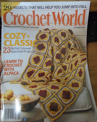 Crochet World Magazine Cozy Classic 23 Richly colored seasonal proj October 2021