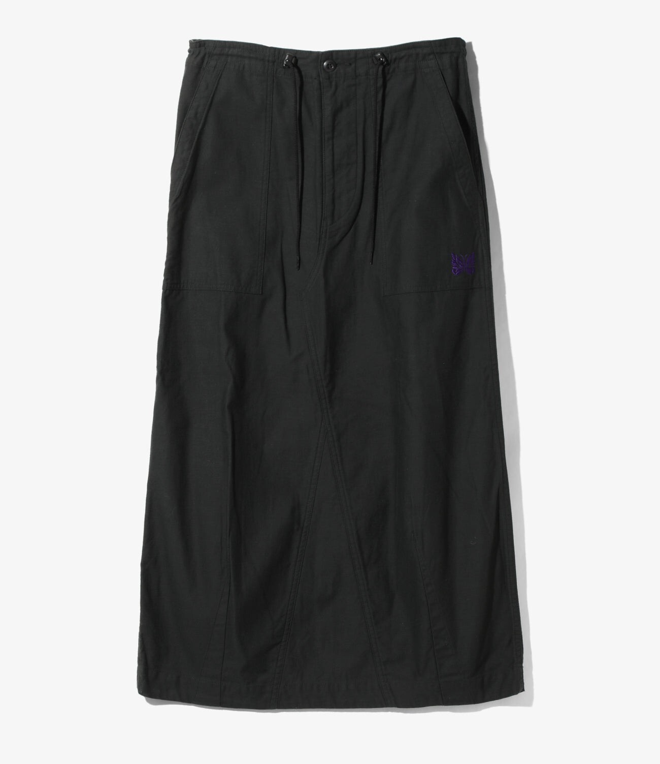 スカート NEEDLES STRING FATIGUE SKIRT BACK SATEEN ASK availability First) NEEDLES String Fatigue Skirt - Back