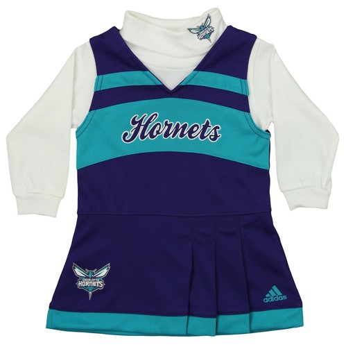 Adidas NBA Infants Charlotte Hornets Cheer Джемпер с длинными рукавами и воротником-стойкой