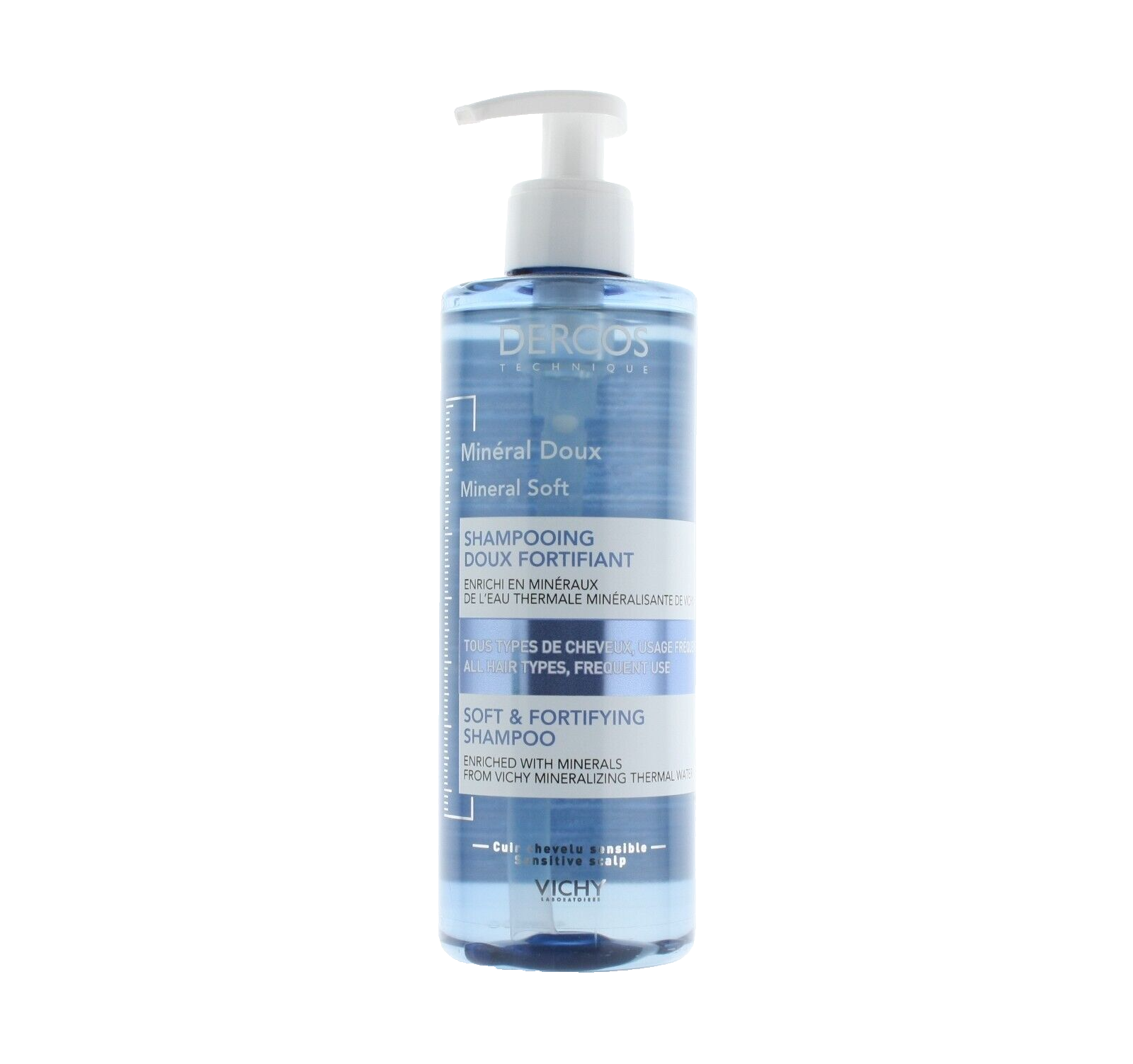 VICHY DERCOS MINERAL SOFT & FORTIFYING SHAMPOO 400ML - FREE VICHY DERCOS MINERAL SOFT & FORTIFYING SHAMPOO 400ML - FREE