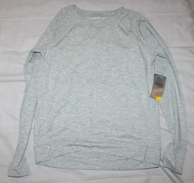 Girls Danskin long sleeve shirt size L 10-12 gray NEW