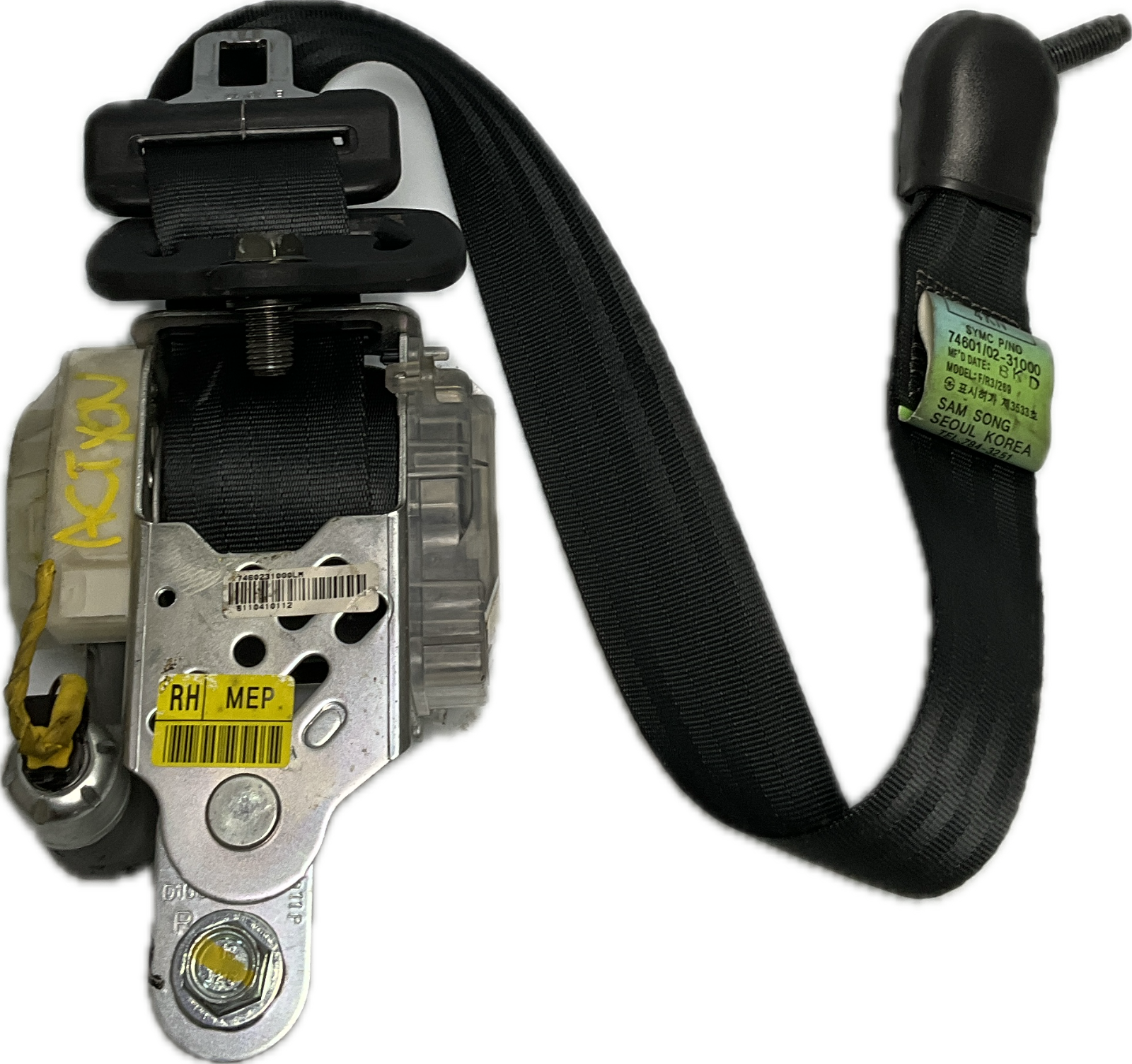 Pretensionatore cintura anteriore destra ant dx  per SSANGYONG ACTYON 1 serie