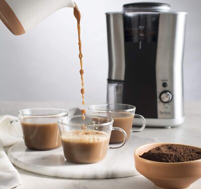 BRIM Conical Burr Coffee Grinder, Uniformly Grinds Beans for 1-17 Cups of Cof...