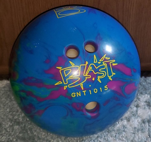 Brunswick Blast Green Blue Purple Blacklight 9 lb Pound Bowling Ball