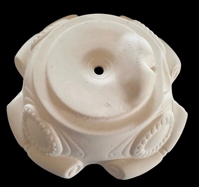 BASE ONLY Atlantic Mold Christmas Tree Base Bisque Ceramic Vintage