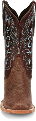 Pre-owned Tony Lama 11in Goat Womens Redblood Tinrose Leather Cowboy Boots