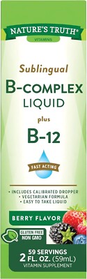 NT Vitamin B COMPLEX plus B-12 Sublingual Liquid 2oz ^
