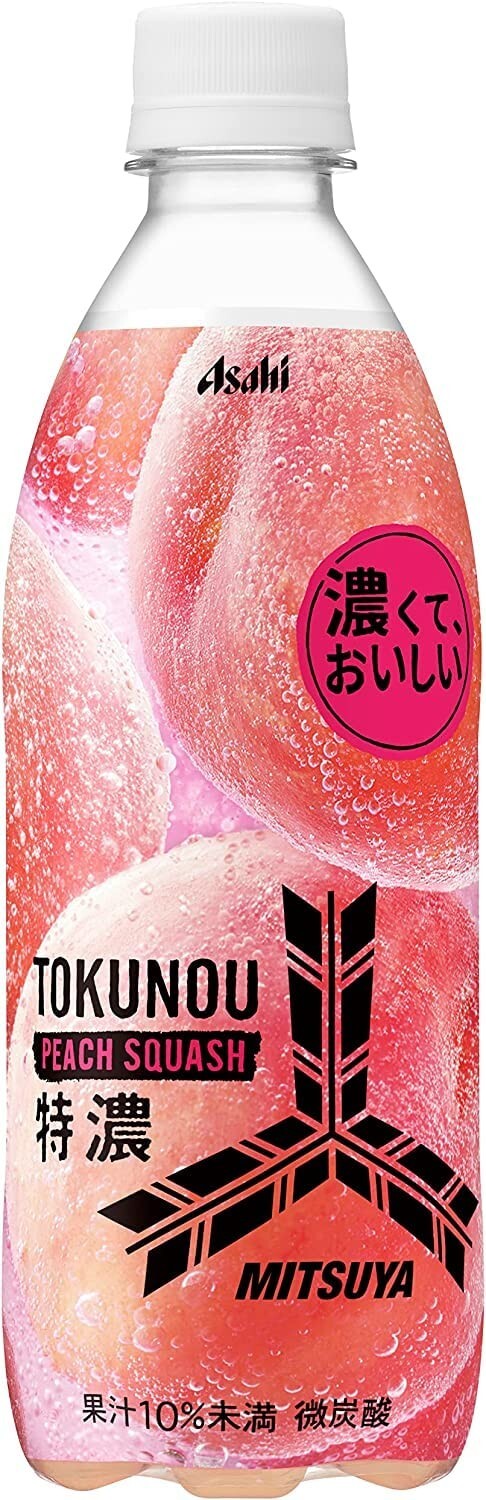 Asahi Mitsuya Cider Peach Soda Drinks 500ml x 6 PET bottles