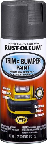 Spray Paint Matte Black Metal Car Plastic Trim Auto Bumper Flat OEM Color Enamel